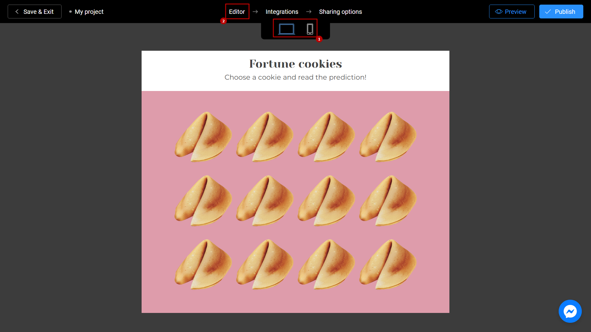 How to create a Fortune Cookie game Interacty Help Center